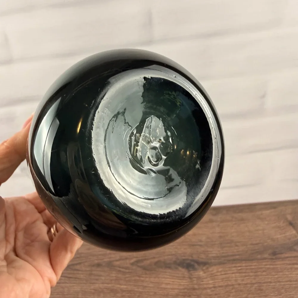 Blenko 5616B Charcoal Glass Vase Wayne Husted Mid Century Modern